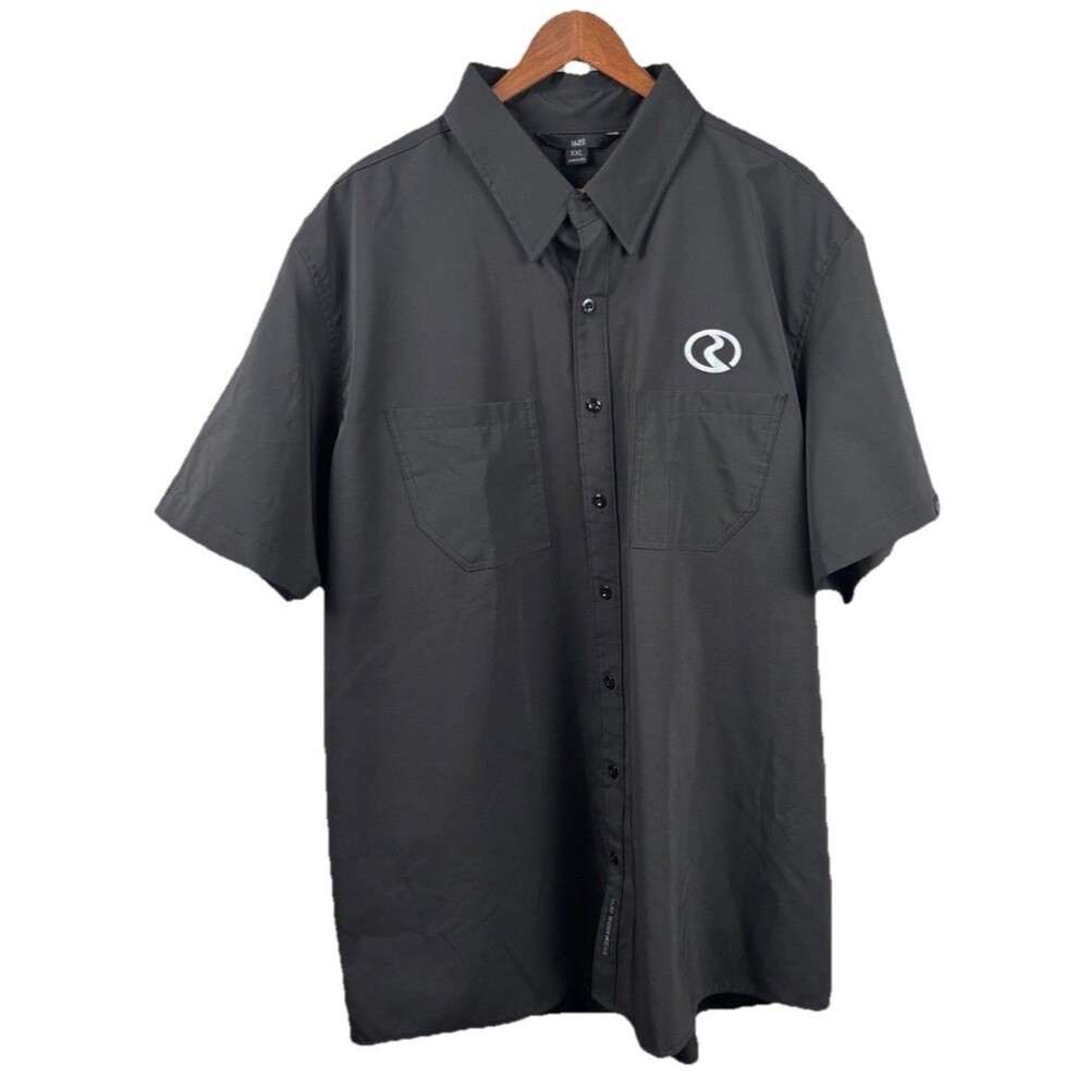 1620 Workwear Short Sleeve Work Shirt Uniform Black Men Size 2XL Made in USA